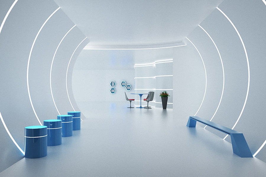 3D国企文化展馆，创意展厅，智慧展馆现代化设备开发