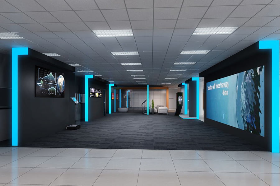 高科技展厅，VR国企文化展厅，创意展馆方案设计