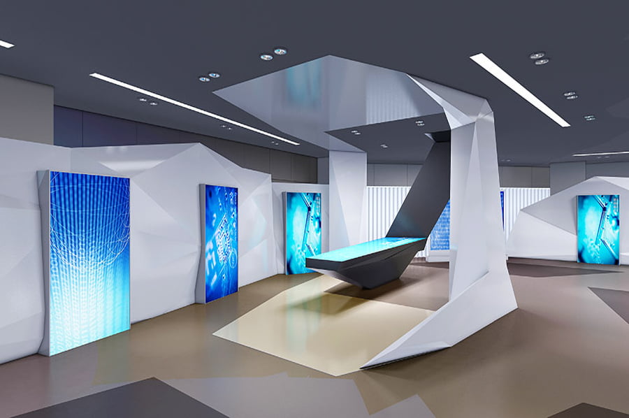 现代化展馆，3D企业展厅，高科技展馆方案策划