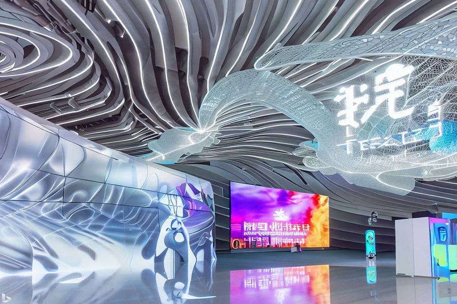 3D企业产品展馆施工方案，互动展馆，声光电展馆