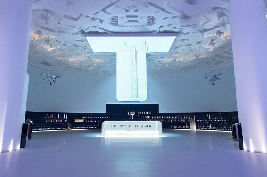 VR企业文化展馆，高科技数字展厅，创新展厅效果图设计