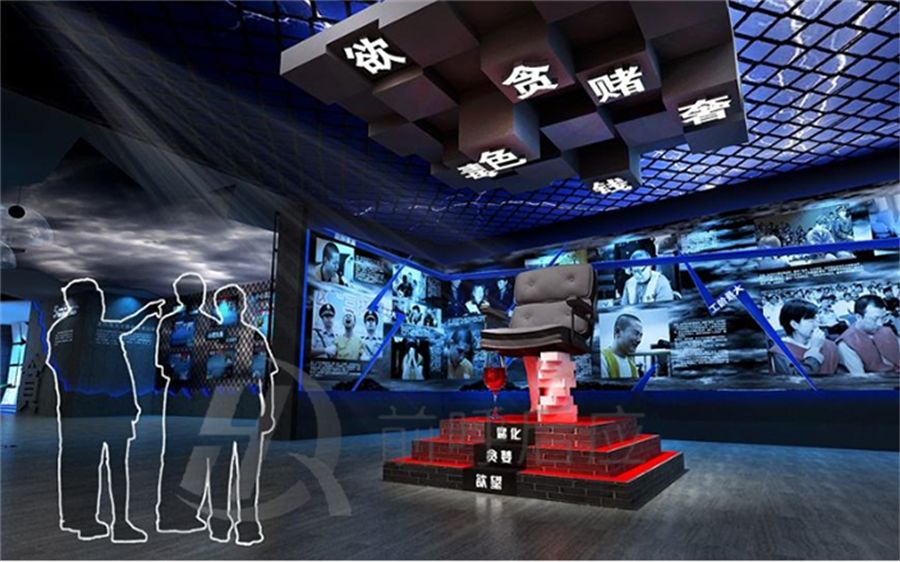 多媒体廉洁展厅效果图—新时代智慧创新展示空间