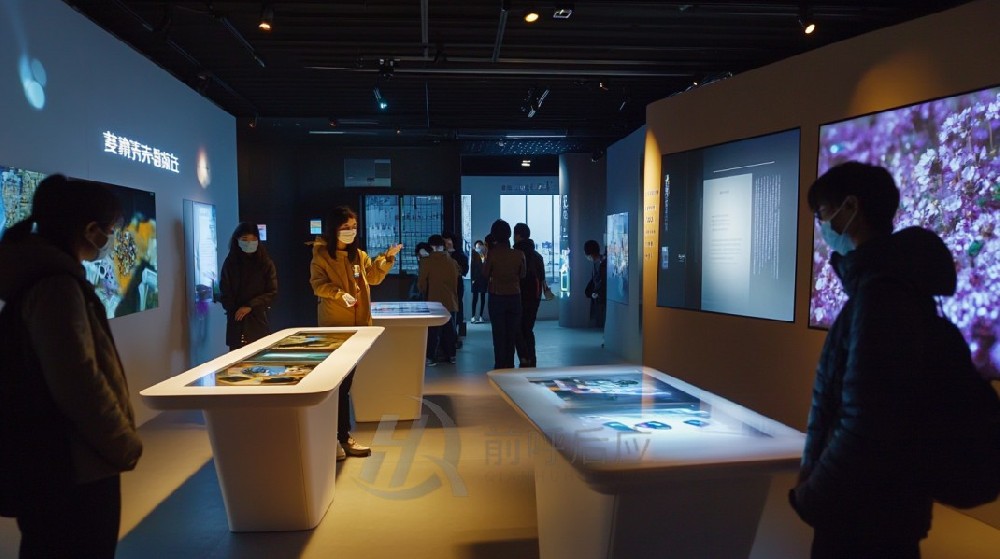 安全教育基地设计哪家好? 前呼后应互动安全展厅投影设备