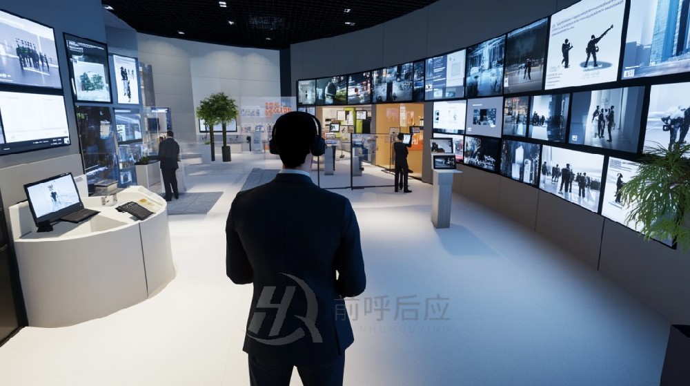 安全教育基地设计哪家好? 前呼后应互动安全展厅投影设备