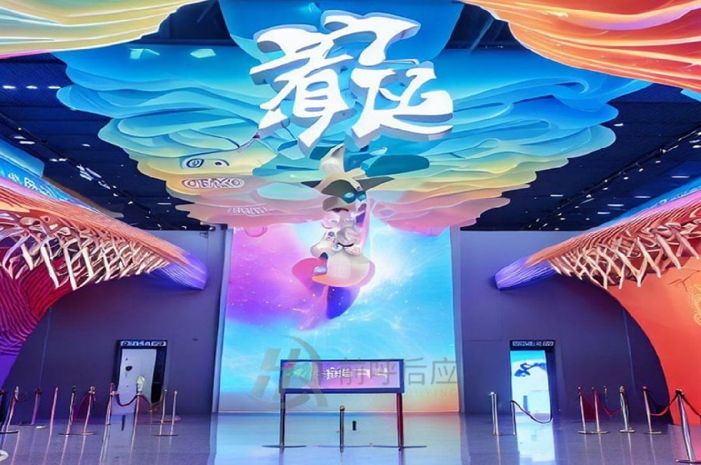 企业展厅设计哪家好? 前呼后应现代化企业展厅触控一体机设备